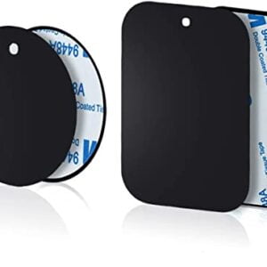 Lot de 4 plaques métalliques Fines pour Support magnétique pour téléphone