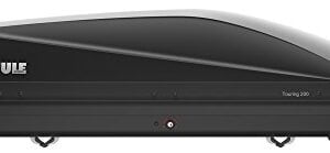 Coffre de Toit Voiture Rigide Touring M 200, 400 L, Gris Anthracite