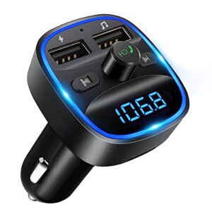 Transmetteur FM Bluetooth, Lecteur MP3 Adaptateur Radio sans Fil