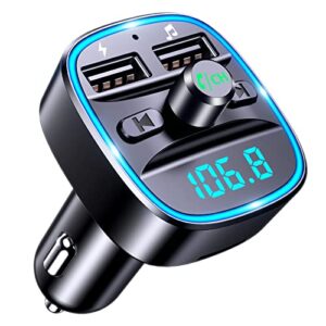 Transmetteur FM Bluetooth 5.0 Adaptateur Radio Lecteur de Musique MP3 sans Fil